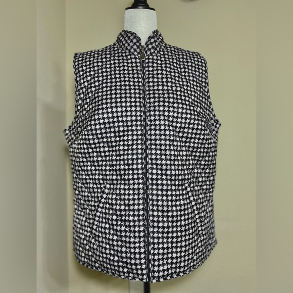 Vest Puffer Karen Scott Sport Vest black and white - Picture 4 of 13
